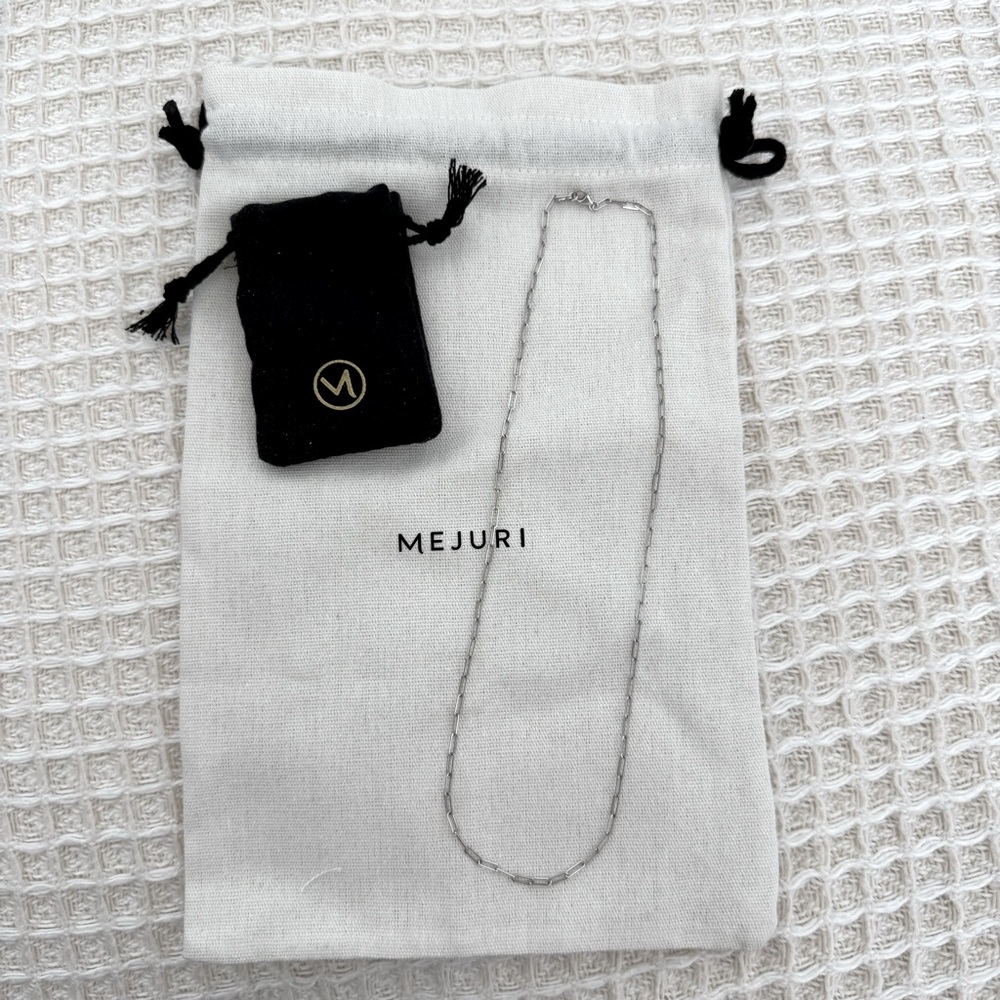 Mejuri Boyfriend Bold Chain Necklace 14K White Gold